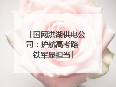 国网洪湖供电公司：护航高考路 铁军显担当