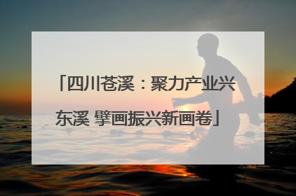 四川苍溪：聚力产业兴东溪 擘画振兴新画卷