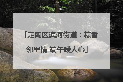 定陶区滨河街道：粽香邻里情 端午暖人心