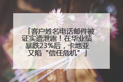 客户姓名电话邮件被证实遭泄露！在华业绩暴跌23%后，卡地亚又陷“信任危机”