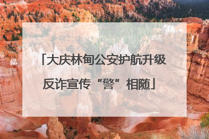 大庆林甸公安护航升级 反诈宣传“警”相随