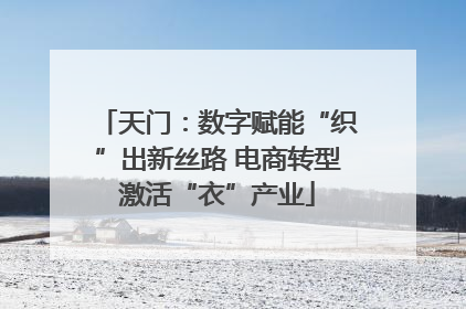 天门：数字赋能“织”出新丝路 电商转型激活“衣”产业