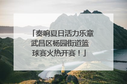 奏响夏日活力乐章 武昌区杨园街道篮球赛火热开赛！