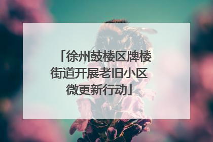 徐州鼓楼区牌楼街道开展老旧小区微更新行动