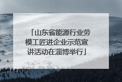 山东省能源行业劳模工匠进企业示范宣讲活动在淄博举行