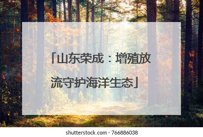山东荣成：增殖放流守护海洋生态