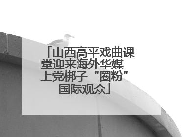 山西高平戏曲课堂迎来海外华媒 上党梆子“圈粉”国际观众