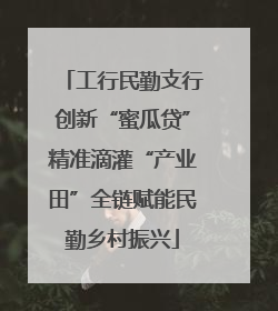 工行民勤支行创新“蜜瓜贷”精准滴灌“产业田”全链赋能民勤乡村振兴