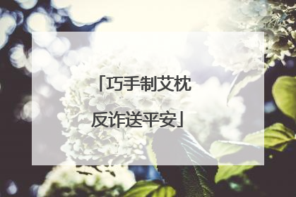 巧手制艾枕 反诈送平安