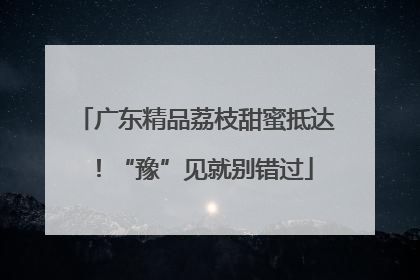 广东精品荔枝甜蜜抵达！“豫”见就别错过