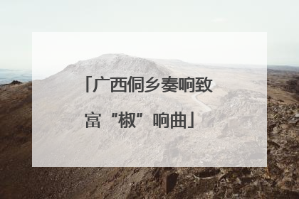 广西侗乡奏响致富“椒”响曲