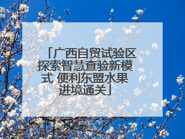 广西自贸试验区探索智慧查验新模式 便利东盟水果进境通关