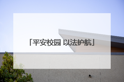 平安校园 以法护航