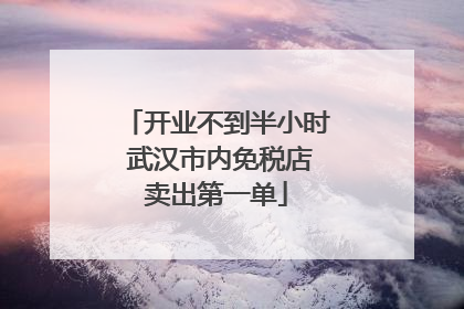 开业不到半小时 武汉市内免税店卖出第一单