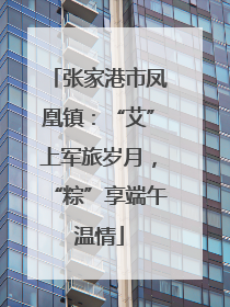 张家港市凤凰镇：“艾”上军旅岁月，“粽”享端午温情