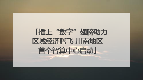 插上“数字”翅膀助力区域经济腾飞 川南地区首个智算中心启动