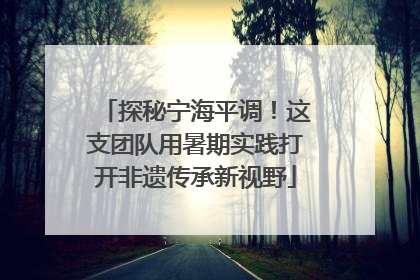探秘宁海平调！这支团队用暑期实践打开非遗传承新视野
