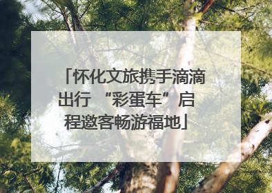 怀化文旅携手滴滴出行 “彩蛋车”启程邀客畅游福地