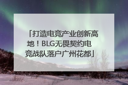 打造电竞产业创新高地！BLG无畏契约电竞战队落户广州花都