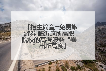 招生简章=免费旅游券 临沂这所高职院校的高考服务“卷”出新高度