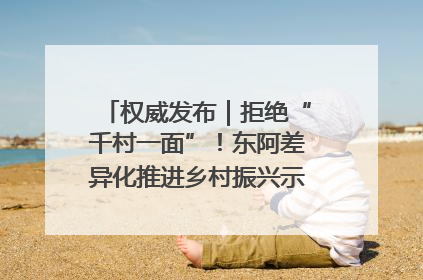 权威发布｜拒绝“千村一面”！东阿差异化推进乡村振兴示范片区建设