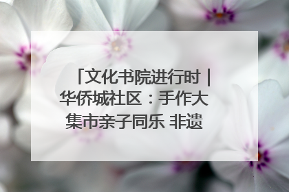 文化书院进行时｜华侨城社区：手作大集市亲子同乐 非遗传承暖邻心