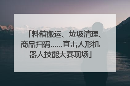 料箱搬运、垃圾清理、商品扫码……直击人形机器人技能大赛现场