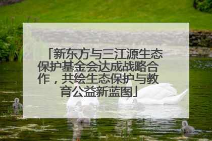 新东方与三江源生态保护基金会达成战略合作，共绘生态保护与教育公益新蓝图