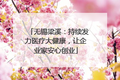 无锡梁溪：持续发力医疗大健康，让企业家安心创业