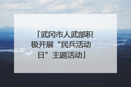 武冈市人武部积极开展“民兵活动日”主题活动