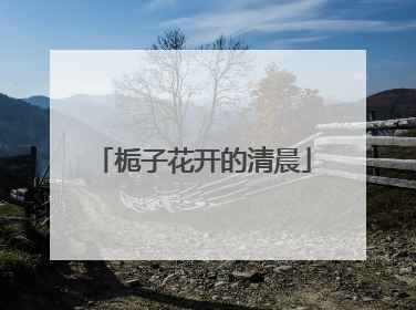 栀子花开的清晨