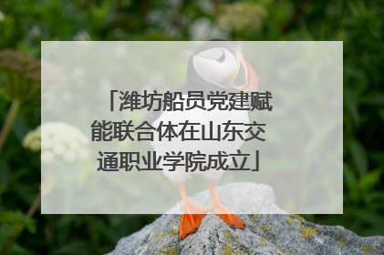 潍坊船员党建赋能联合体在山东交通职业学院成立