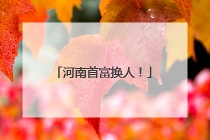 河南首富换人！