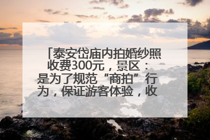 泰安岱庙内拍婚纱照收费300元，景区：是为了规范“商拍”行为，保证游客体验，收取费用全部上交国库