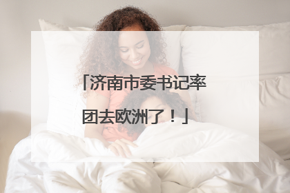 济南市委书记率团去欧洲了！