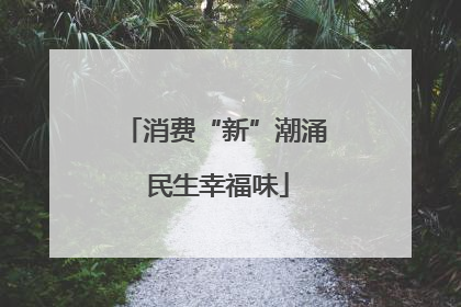 消费“新”潮涌 民生幸福味