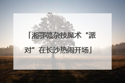 湘鄂赣杂技魔术“派对”在长沙热闹开场