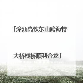 漳汕高铁东山跨海特大桥栈桥顺利合龙