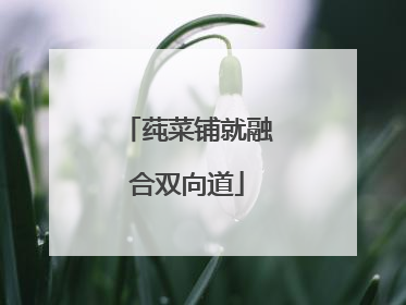 莼菜铺就融合双向道