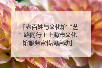 老百姓与文化馆“艺”路同行！上海市文化馆服务宣传周启动