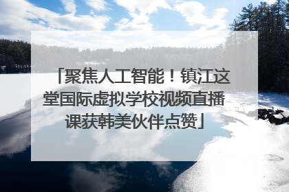 聚焦人工智能！镇江这堂国际虚拟学校视频直播课获韩美伙伴点赞
