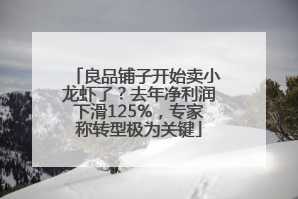 良品铺子开始卖小龙虾了？去年净利润下滑125%，专家称转型极为关键
