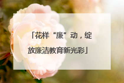 花样“廉”动，绽放廉洁教育新光彩