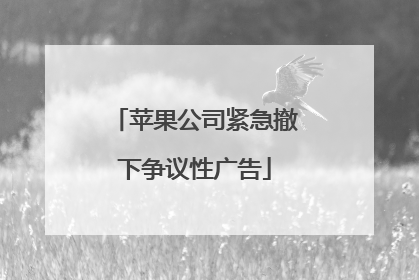 苹果公司紧急撤下争议性广告