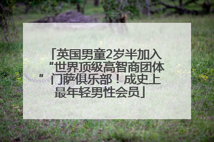英国男童2岁半加入“世界顶级高智商团体”门萨俱乐部！成史上最年轻男性会员