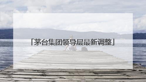 茅台集团领导层最新调整