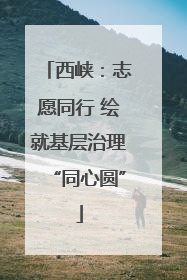 西峡：志愿同行 绘就基层治理“同心圆”