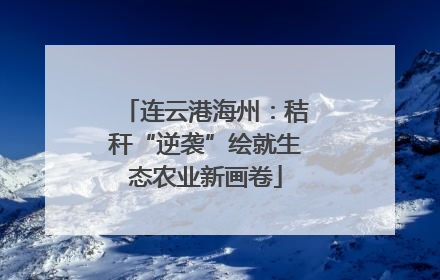 连云港海州：秸秆“逆袭”绘就生态农业新画卷