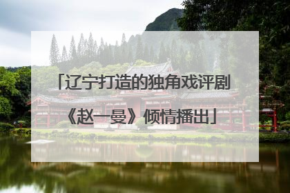 辽宁打造的独角戏评剧《赵一曼》倾情播出