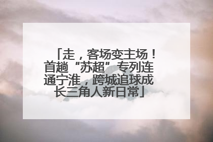 走，客场变主场！首趟“苏超”专列连通宁淮，跨城追球成长三角人新日常